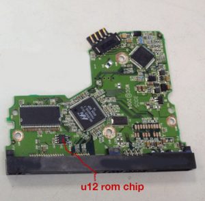 WD My Passport data recovery dead PCB with U12 ROM Chip